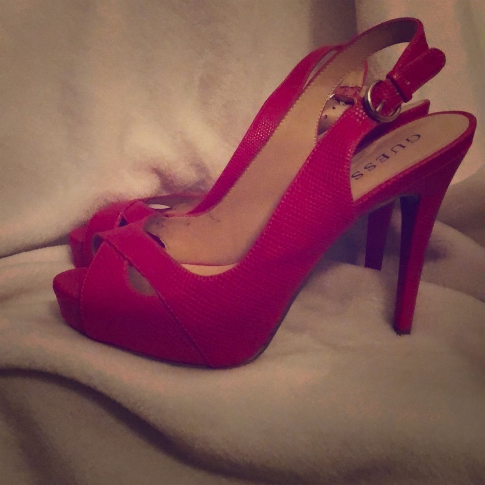 Guess Hot Pink Heels